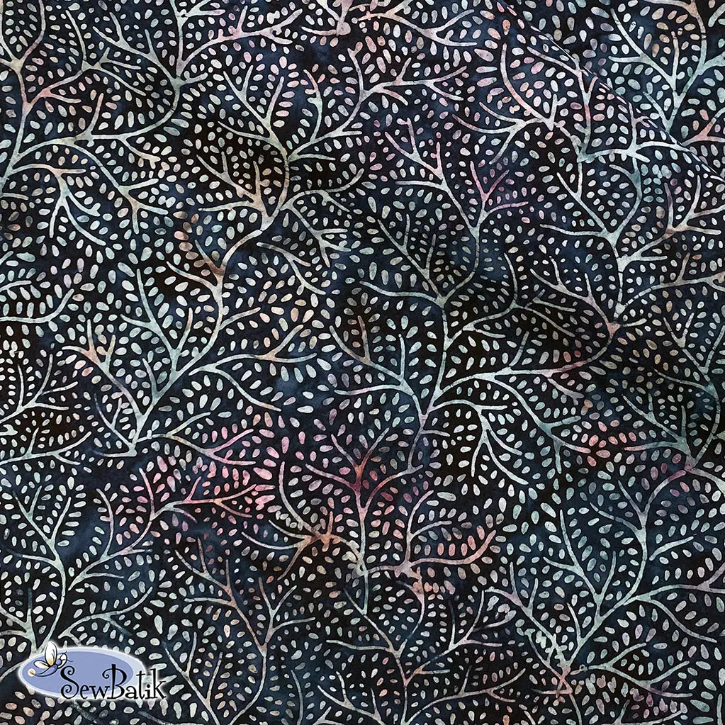 112" Wide Batik - Sacred Branch - Naval Teal