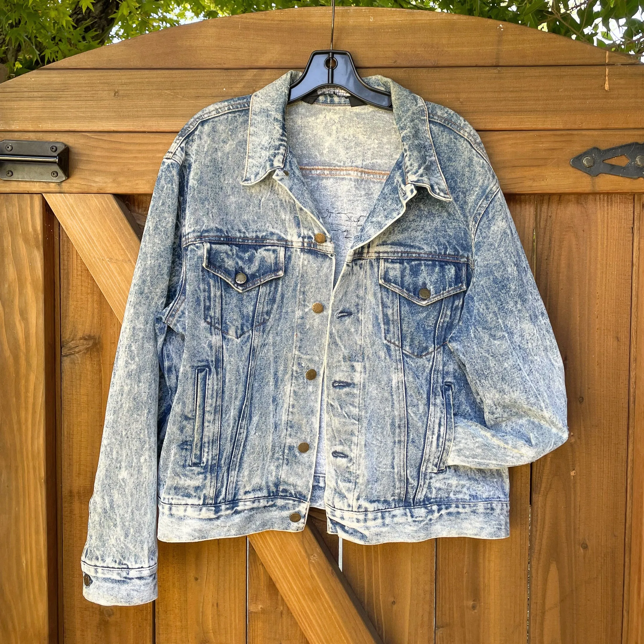 80s Acid Washed Denim Jacket Grateful Dead Patches, Dead Head Denim Jacket, Grunge Rocker