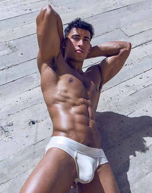 AKTIV Boreas Jockstrap Underwear - Whitecap Gray