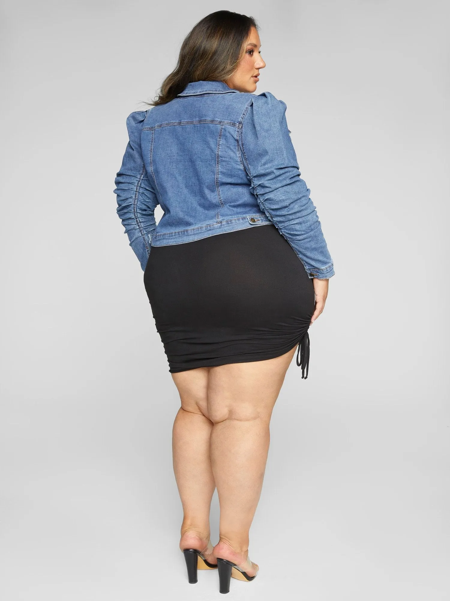 Ariana Puff Sleeve Denim Jacket