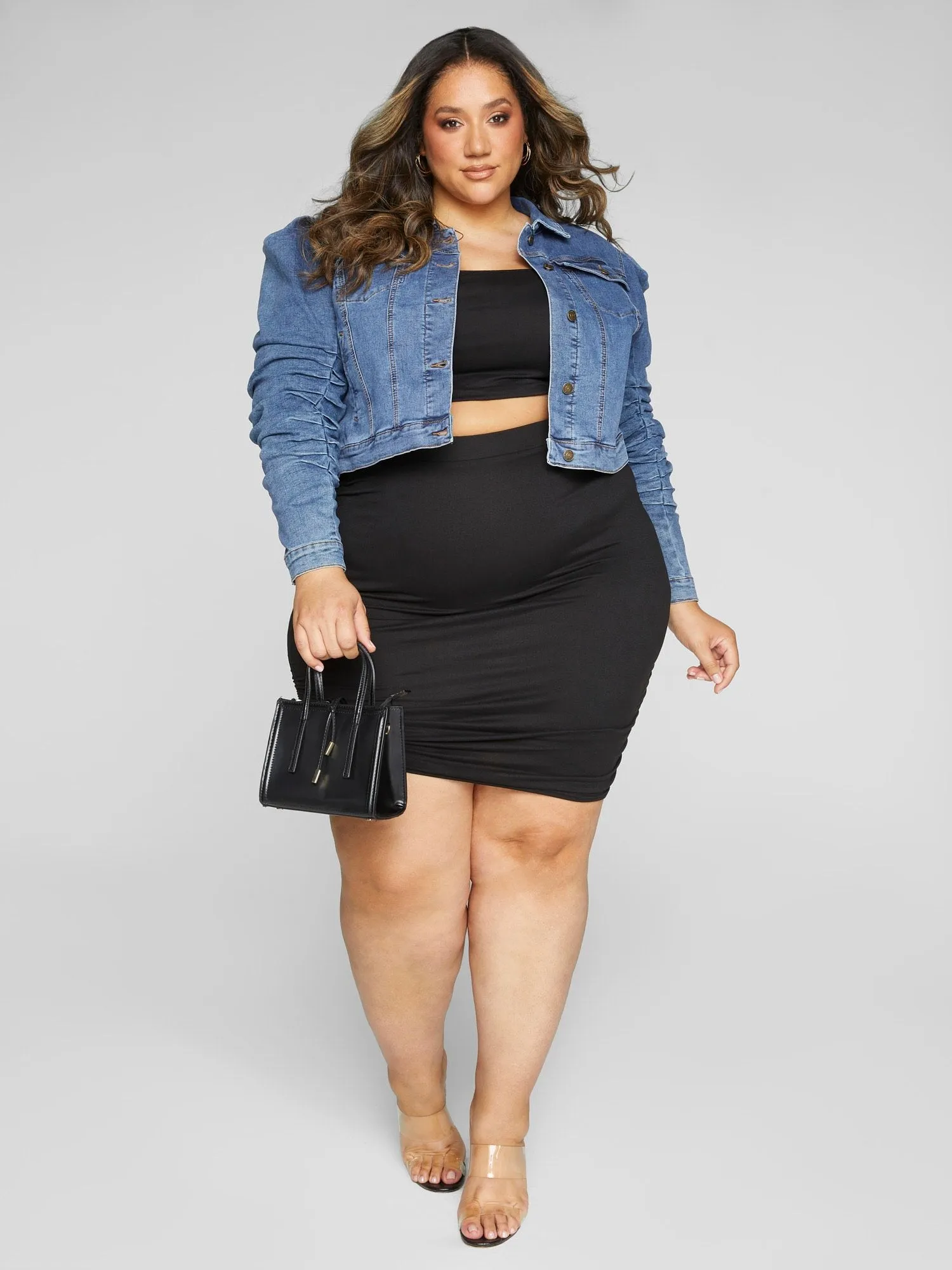 Ariana Puff Sleeve Denim Jacket