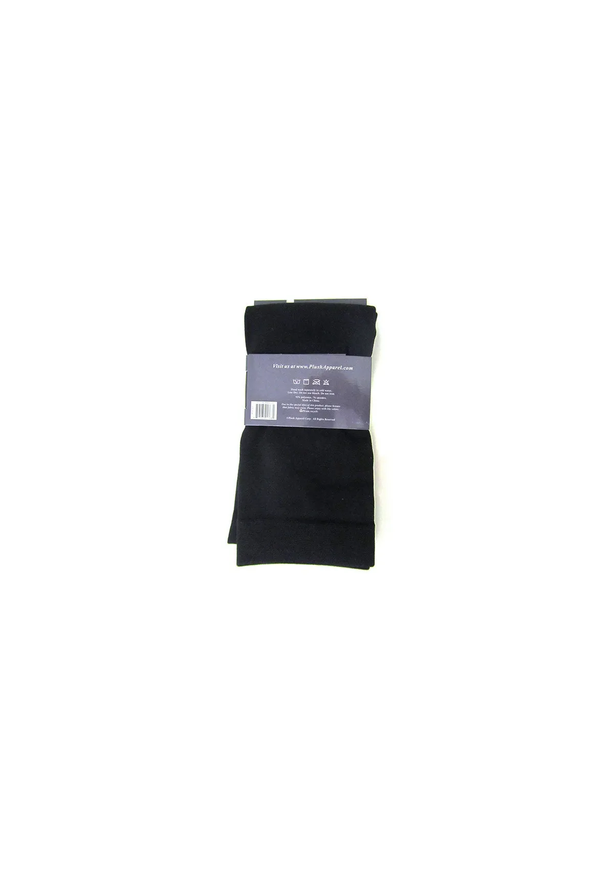 Black Fleece-Lined Thigh Highs