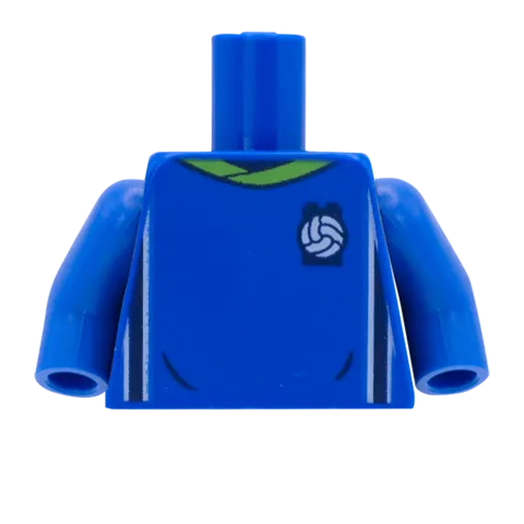 Blue LEGO Football/Soccer Shirt - Custom Design Minifigure Torso