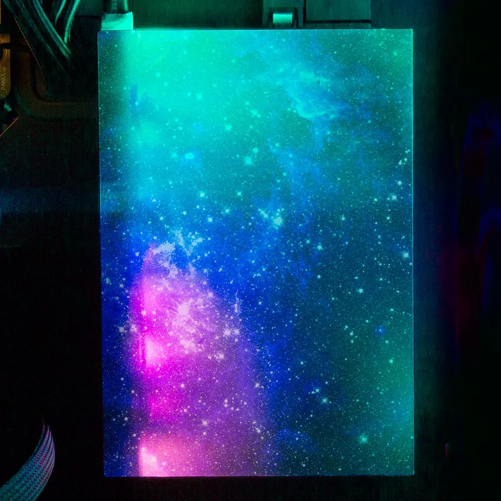 Blue Space RGB HDD Cover Vertical