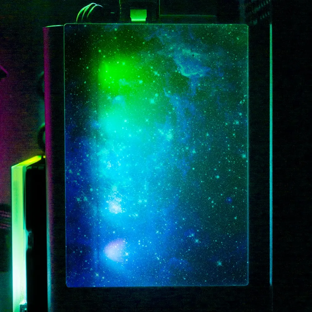Blue Space RGB SSD Cover Vertical