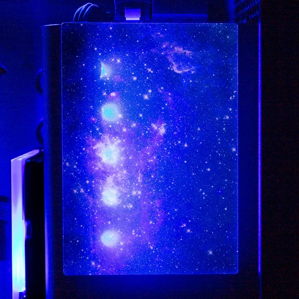 Blue Space RGB SSD Cover Vertical