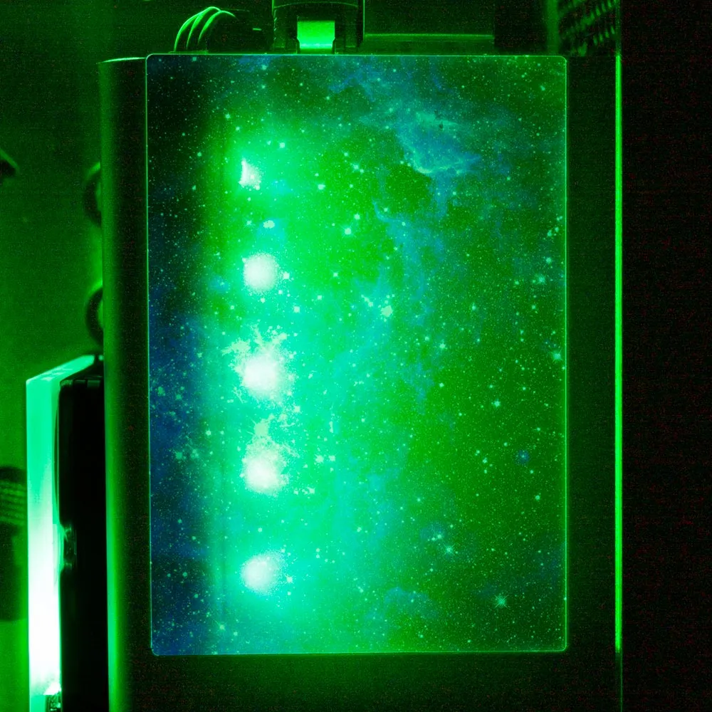Blue Space RGB SSD Cover Vertical