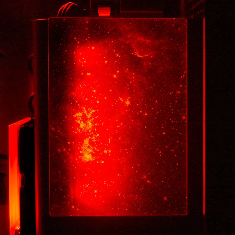 Blue Space RGB SSD Cover Vertical