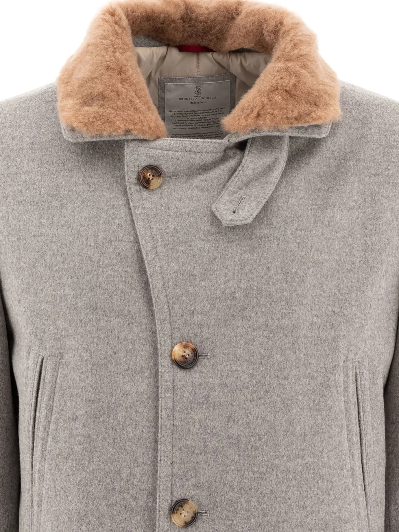 BONDED CASHMERE BEAVER COAT