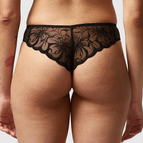 Chantelle Fleurs Thong Black
