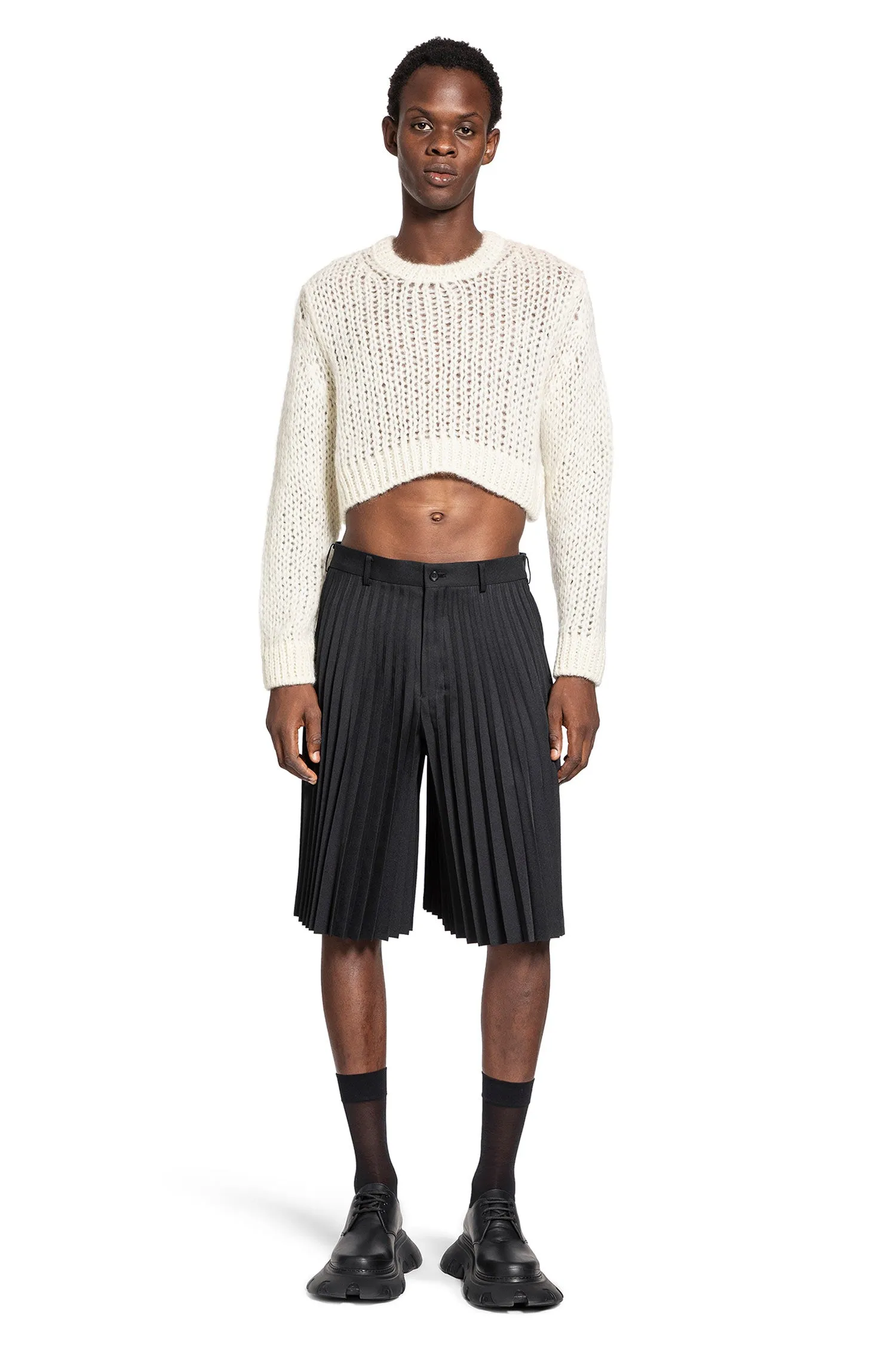 COMME DES GARCONS HOMME PLUS MAN WHITE KNITWEAR