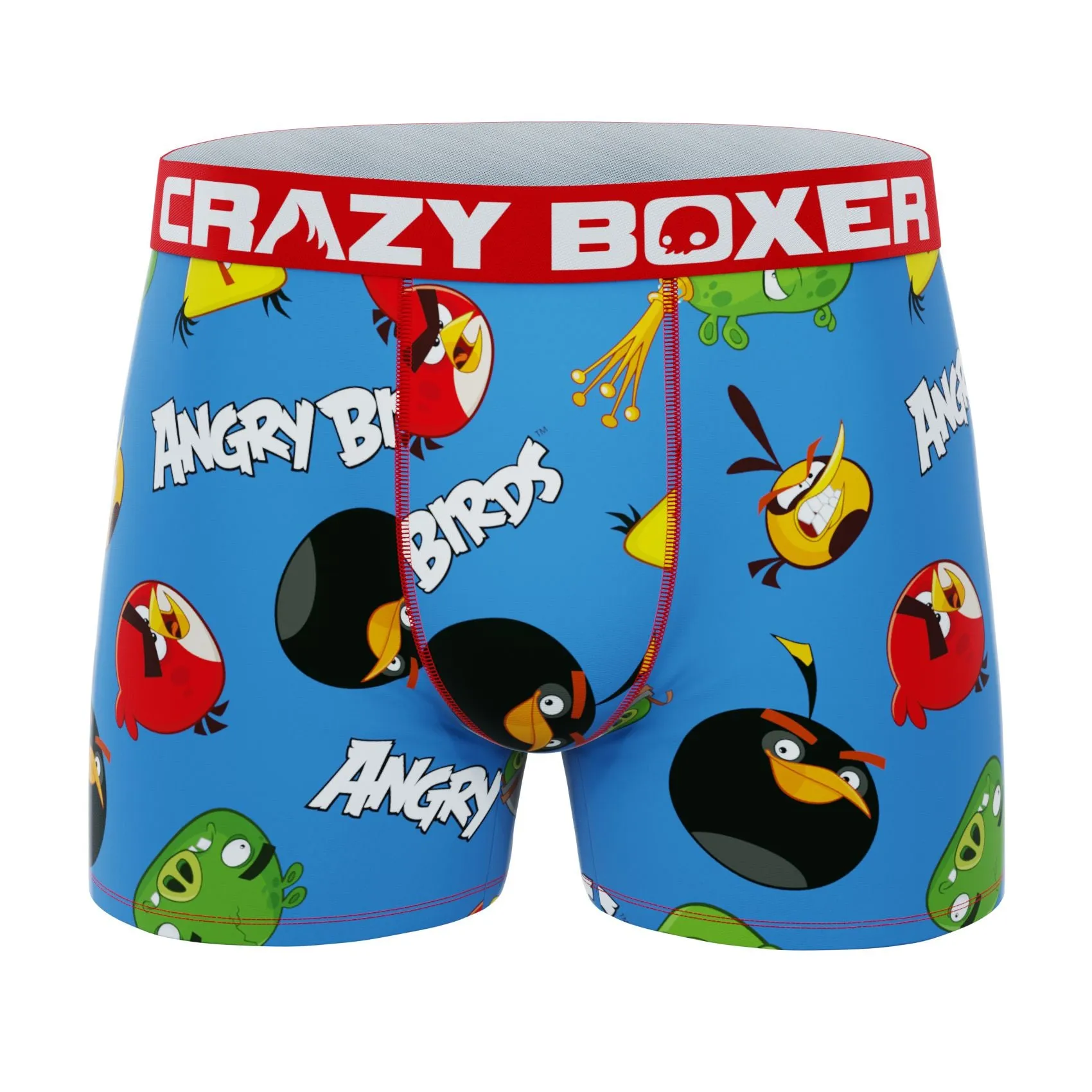 CRAZYBOXER Angry Birds All Characters  Men's Boxer Briefs (3 pack)