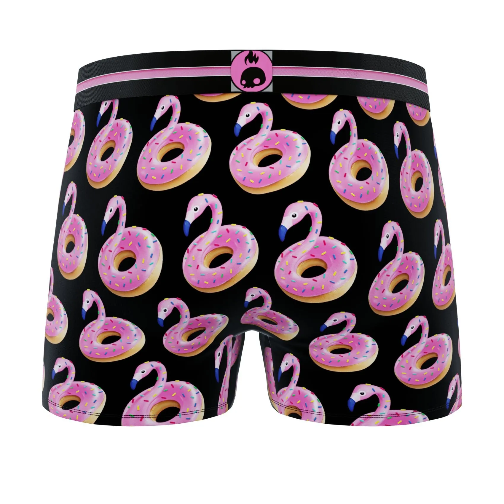 CRAZYBOXER Animals Flamingo Men's Boxer Briefs (2 pack)