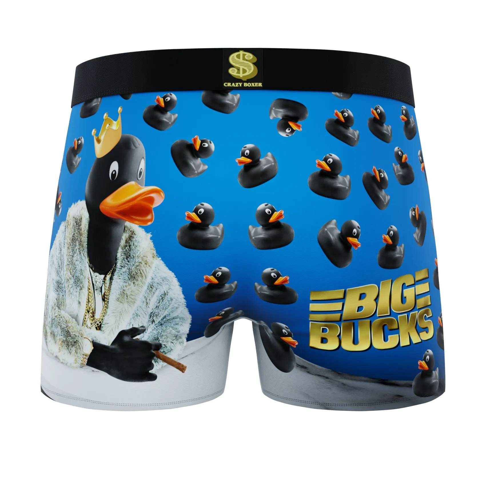 CRAZYBOXER Duck Flamingo Men's Boxer Briefs (3 pack)