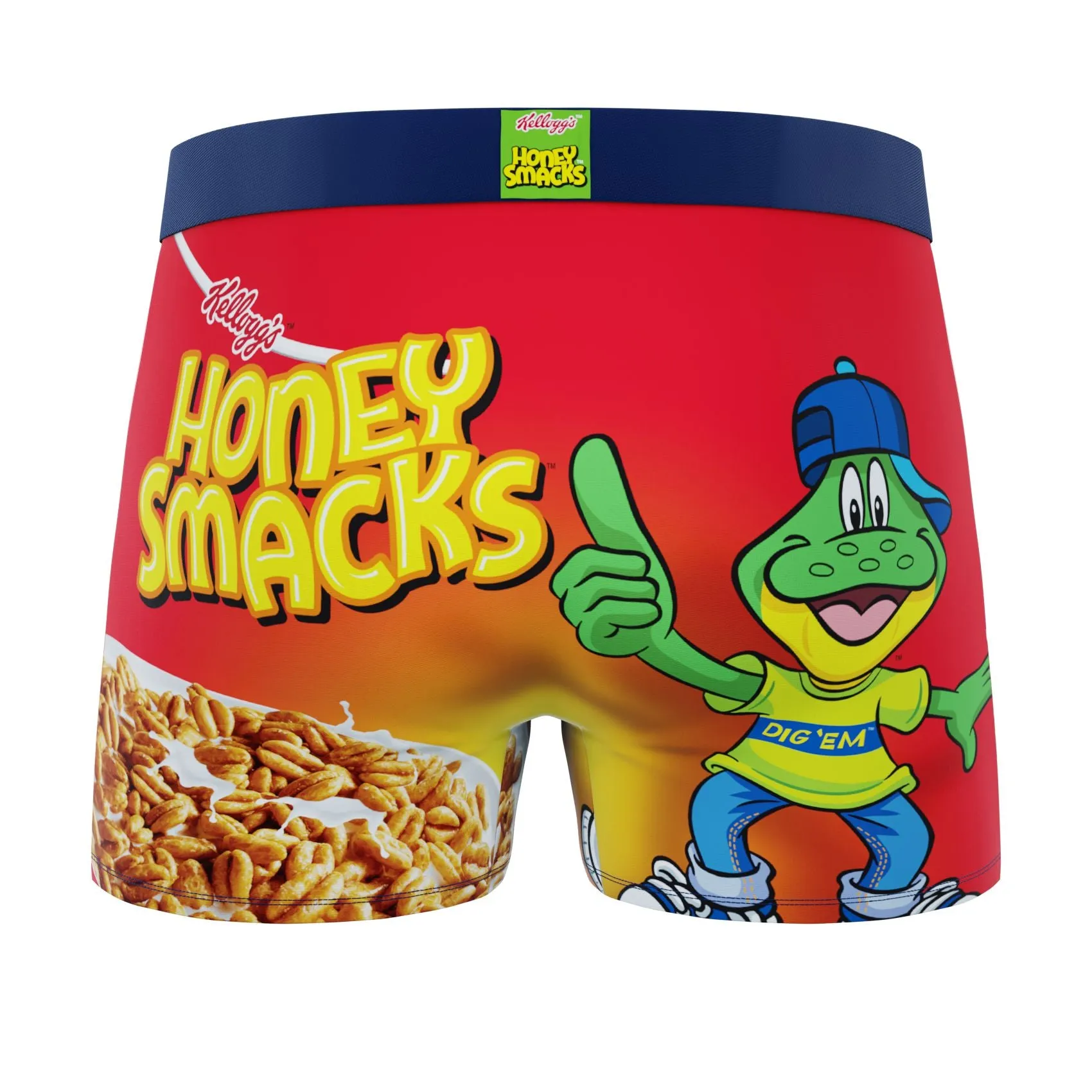 CRAZYBOXER Kellogg's Honey Smack Cereal Box Men's Boxer Briefs (Creative Packaging)