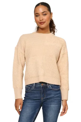 Crop Patchwork Boxy Sweater