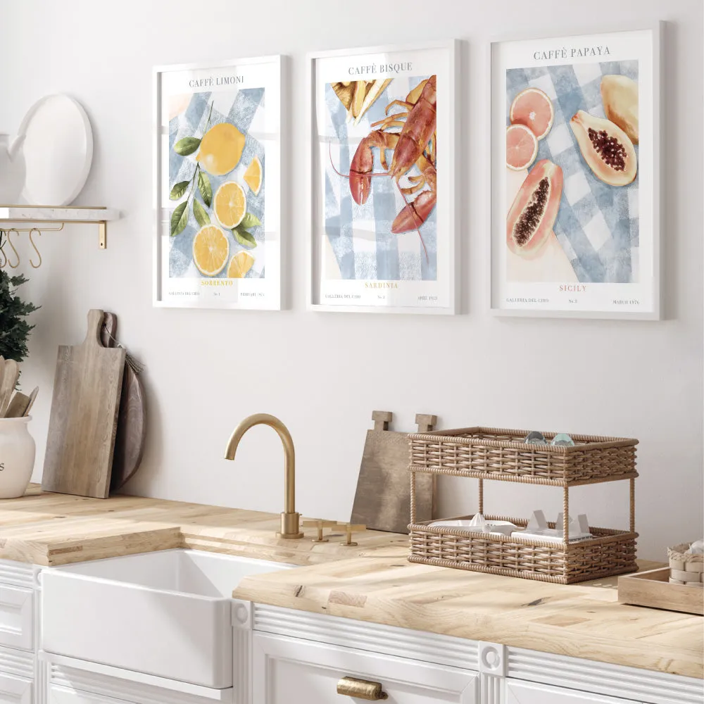 Galleria Del Cibo | Caffe Limoni I - Art Print by Vanessa
