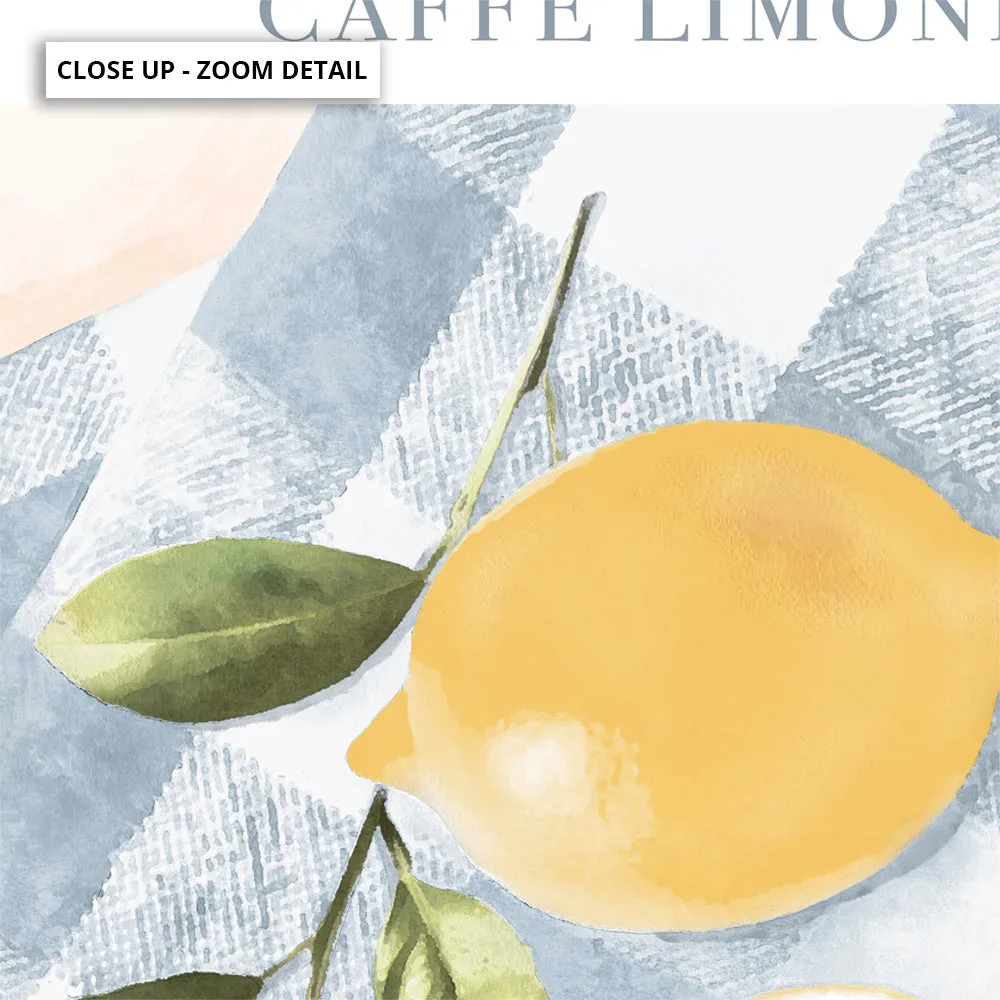 Galleria Del Cibo | Caffe Limoni I - Art Print by Vanessa