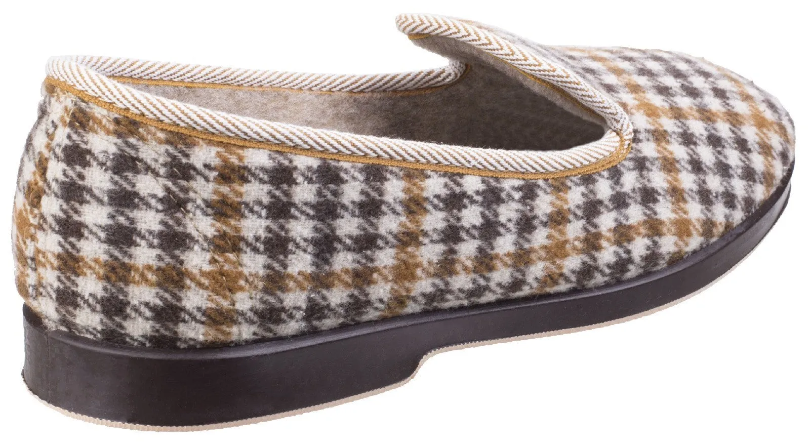 GBS Everett Mens Check Slipper