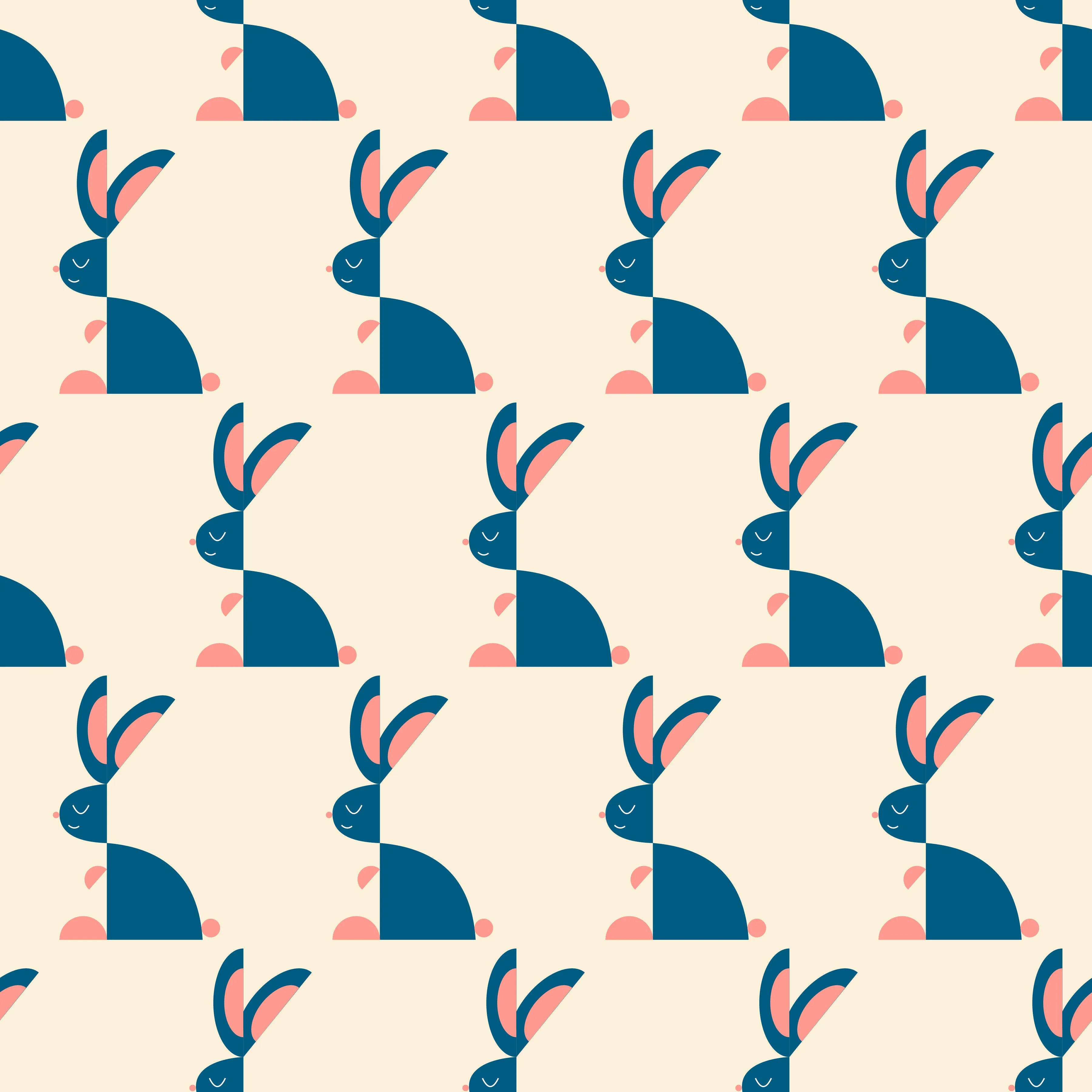 Geometric Bunnies - Dandelion Wishes Collection