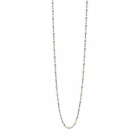 Gigi Clozeau Classic Yellow Gold Necklace in Baby Blue