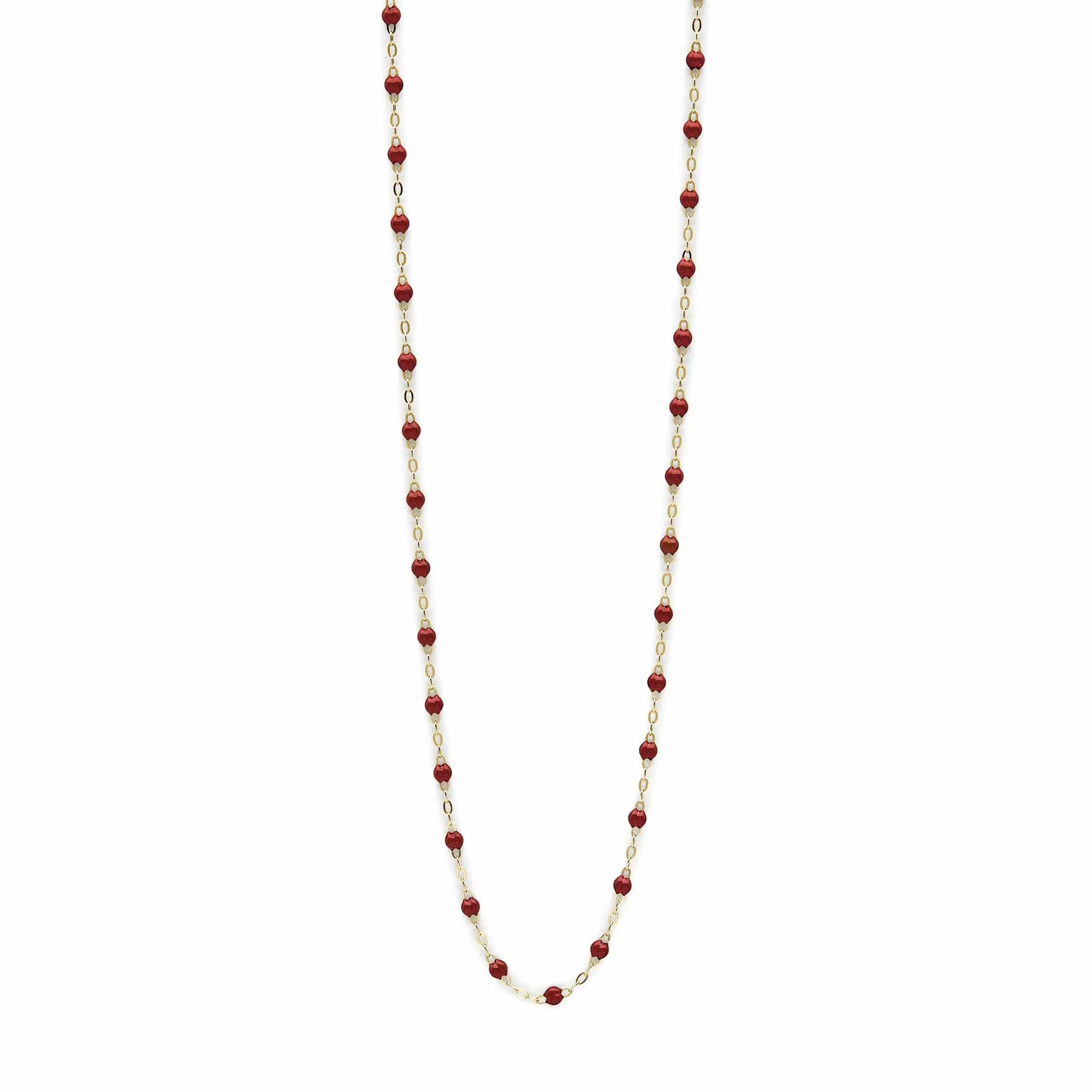 Gigi Clozeau Classic Yellow Gold Necklace in Bordeaux