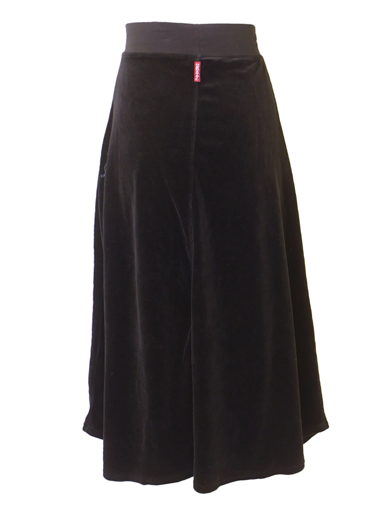 Hard Tail Velour Midi Flare Skirt (V-207)