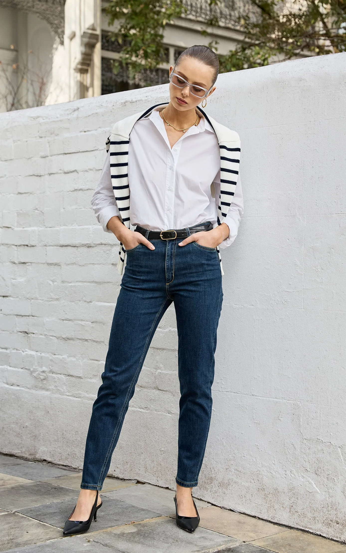 Jayda Cotton White Shirt