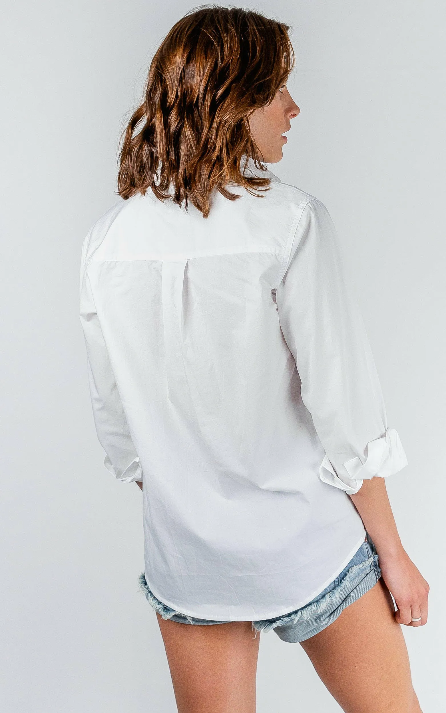 Jayda Cotton White Shirt