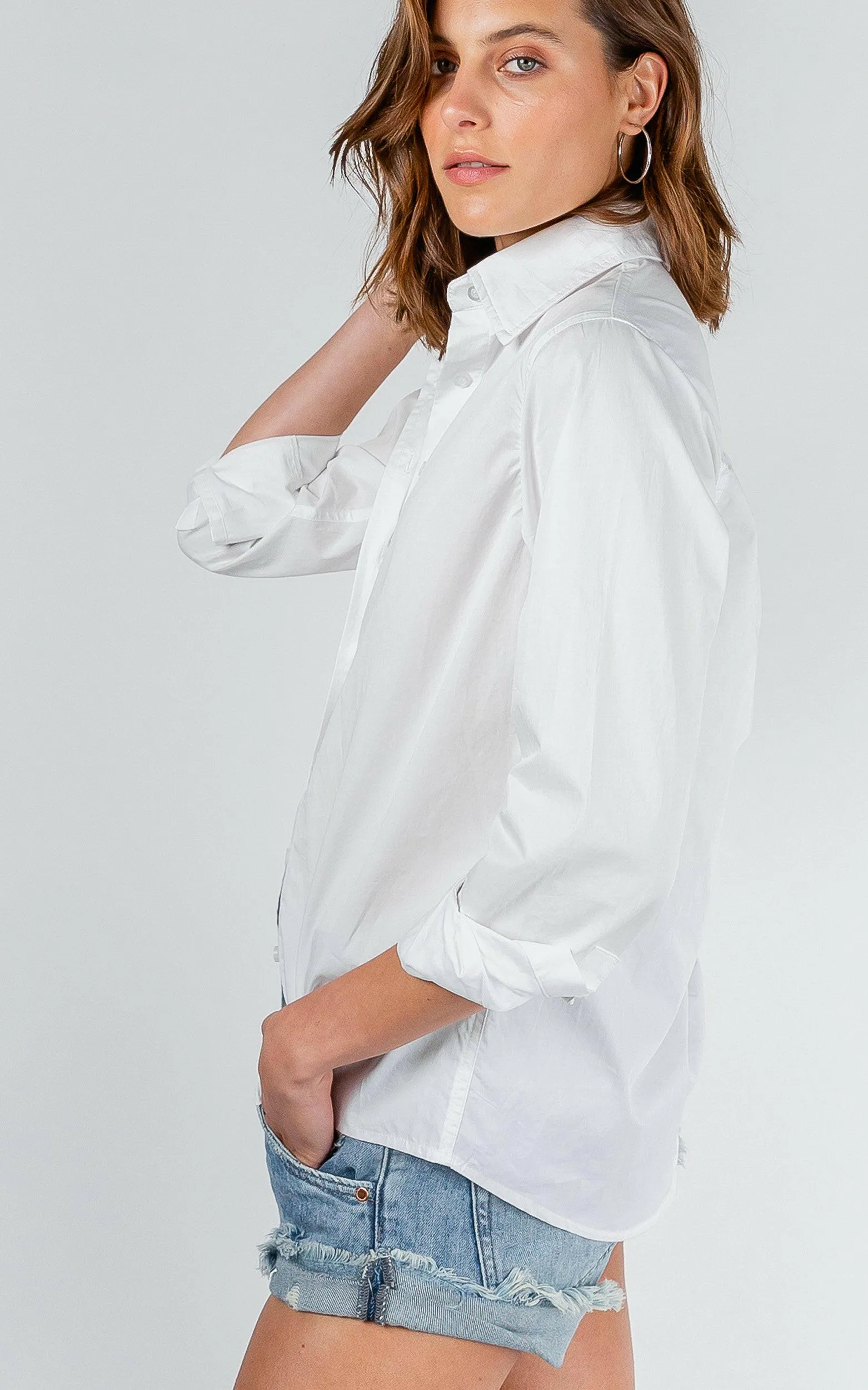Jayda Cotton White Shirt
