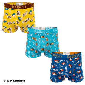 Kelloggs Variety - Mens Boxer Shorts 3 Pack Bundle