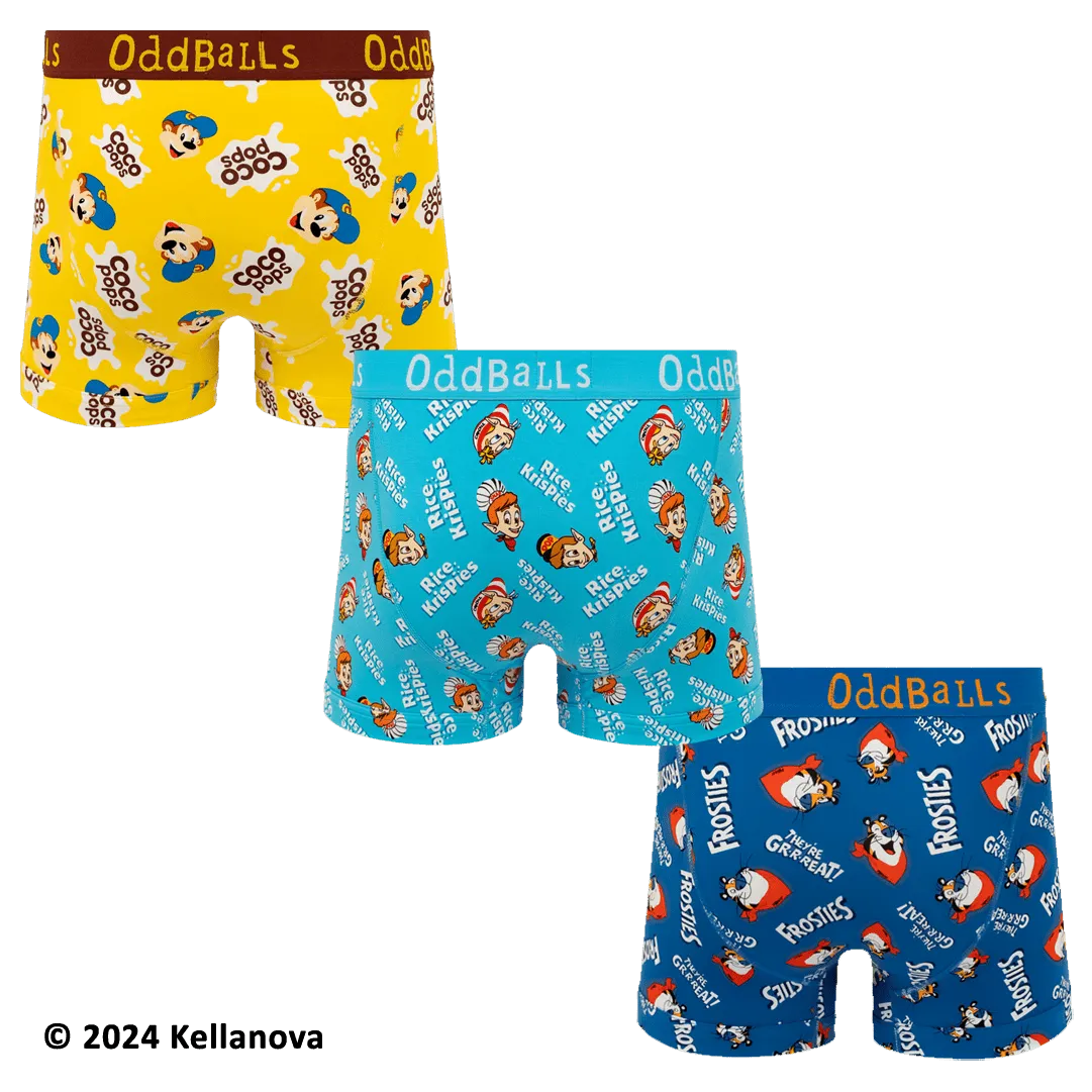 Kelloggs Variety - Mens Boxer Shorts 3 Pack Bundle