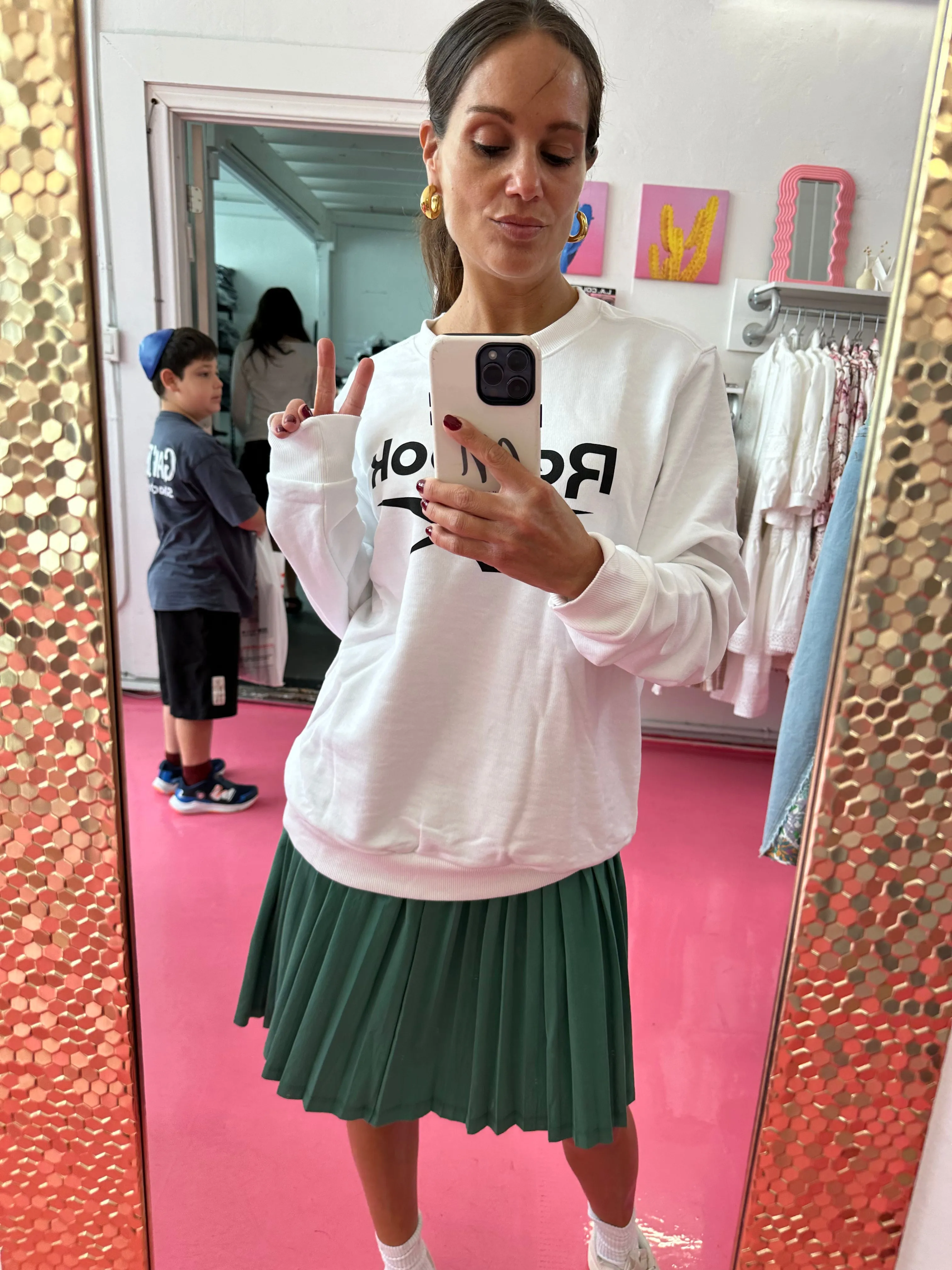 MM MINI PLEATS - HUNTER GREEN