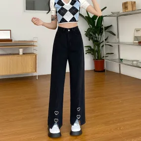 'Not a Phase' Black Grunge Alt Baggy Pants