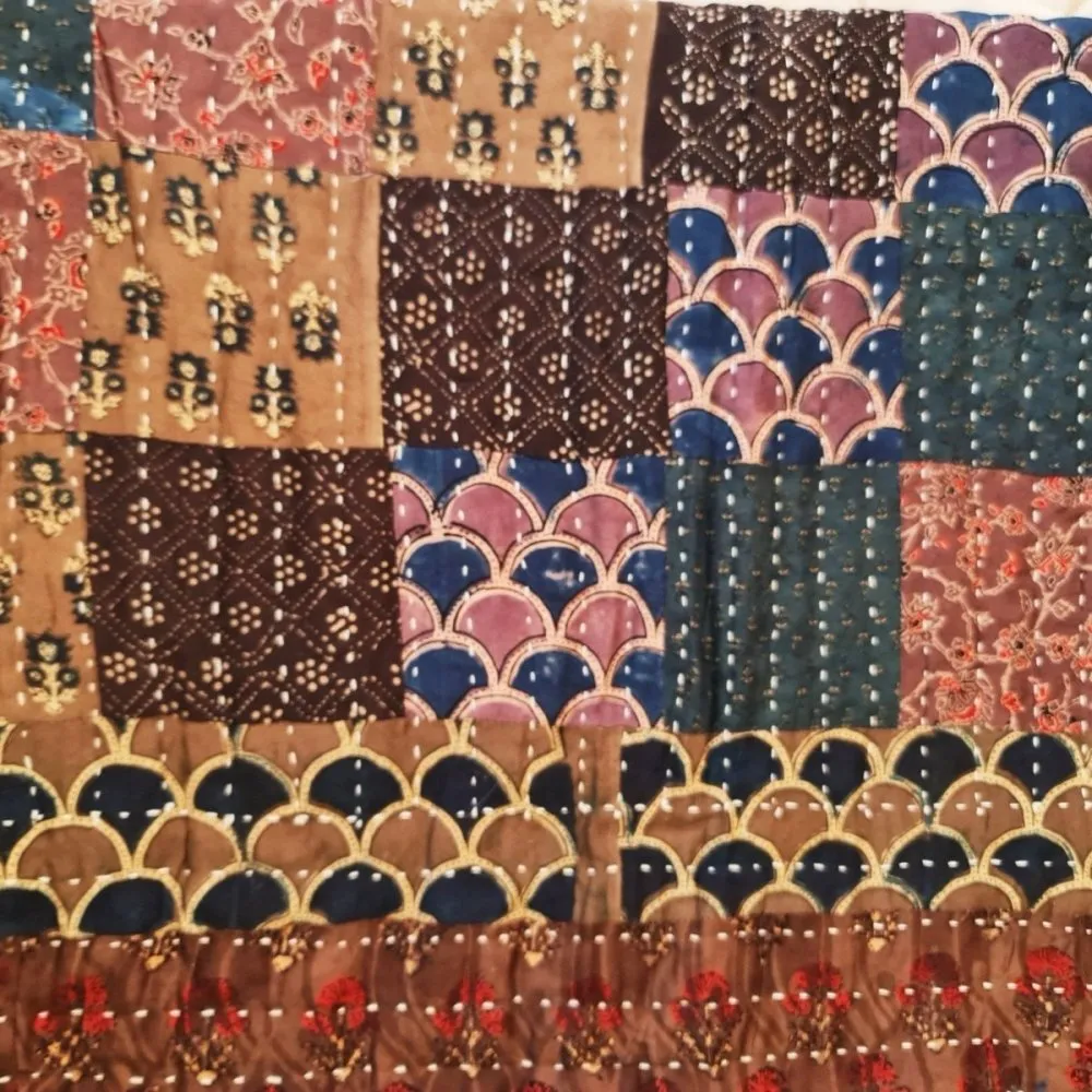 Patchwork Cotton Quilt Single Autumn Tide