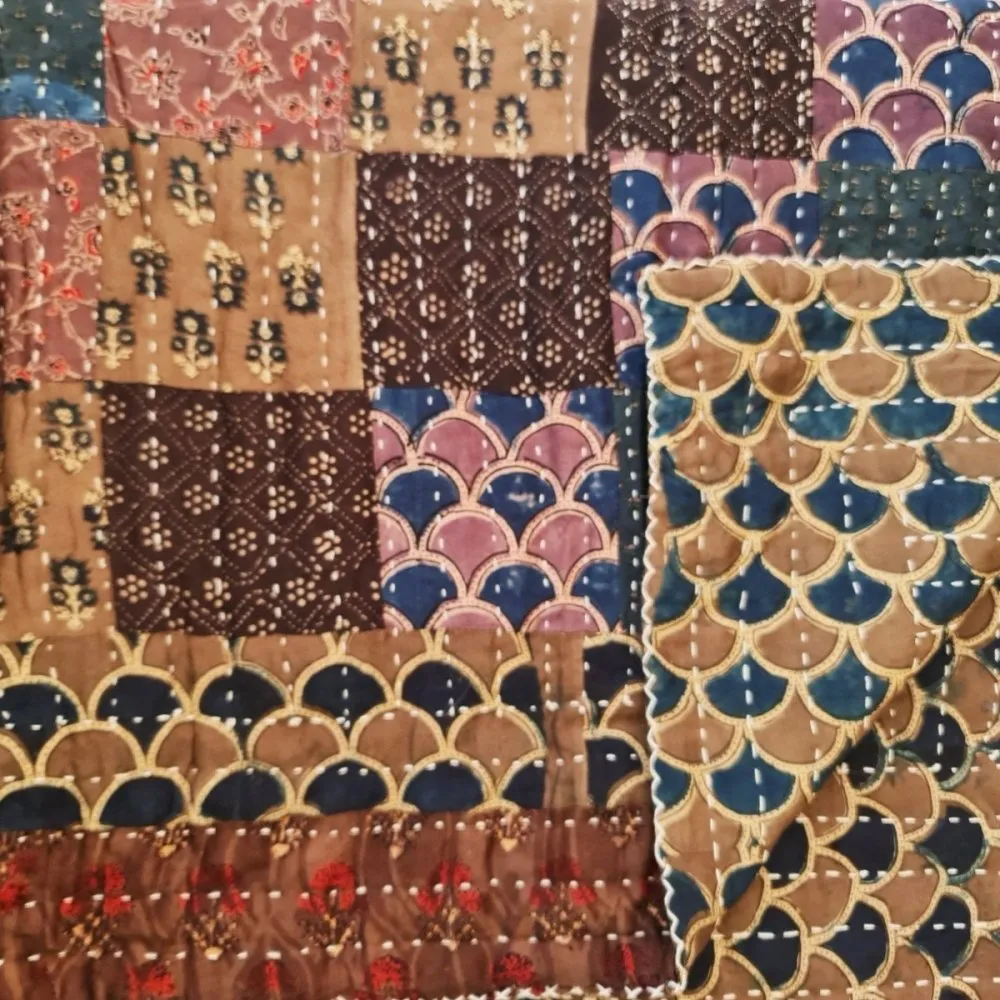 Patchwork Cotton Quilt Single Autumn Tide