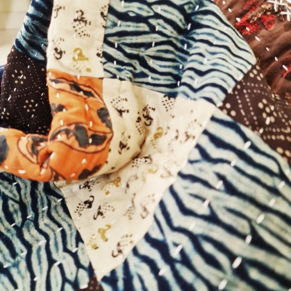 Patchwork Cotton Quilt Single Autumn Tide