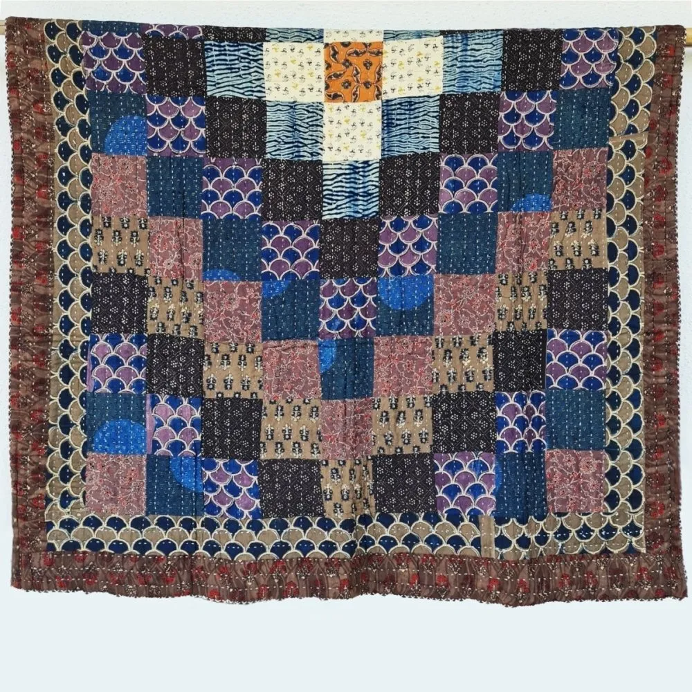 Patchwork Cotton Quilt Single Autumn Tide