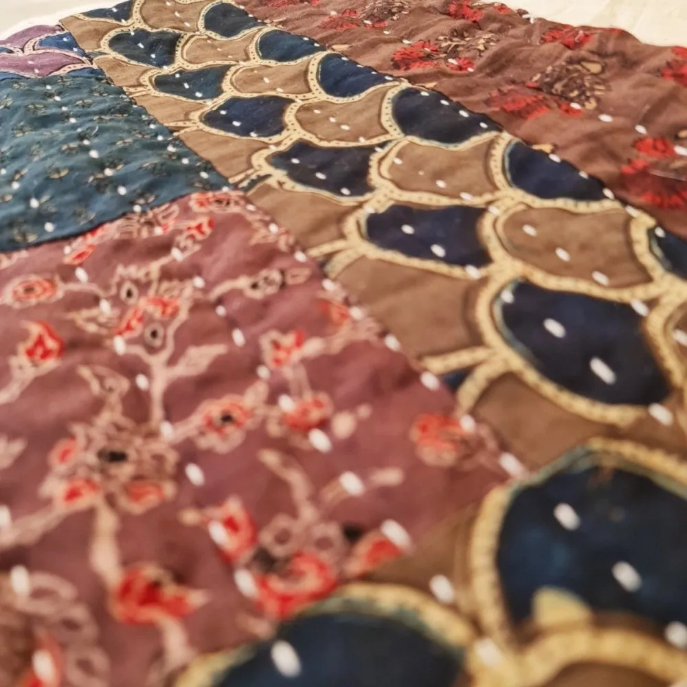 Patchwork Cotton Quilt Single Autumn Tide