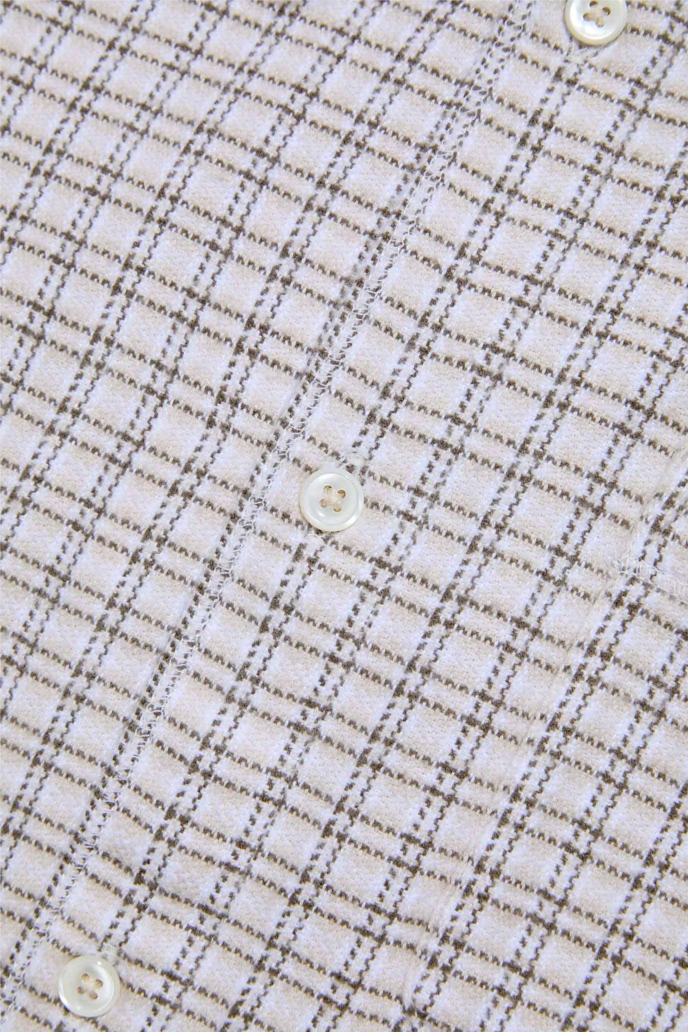Seam Shirt - White Check