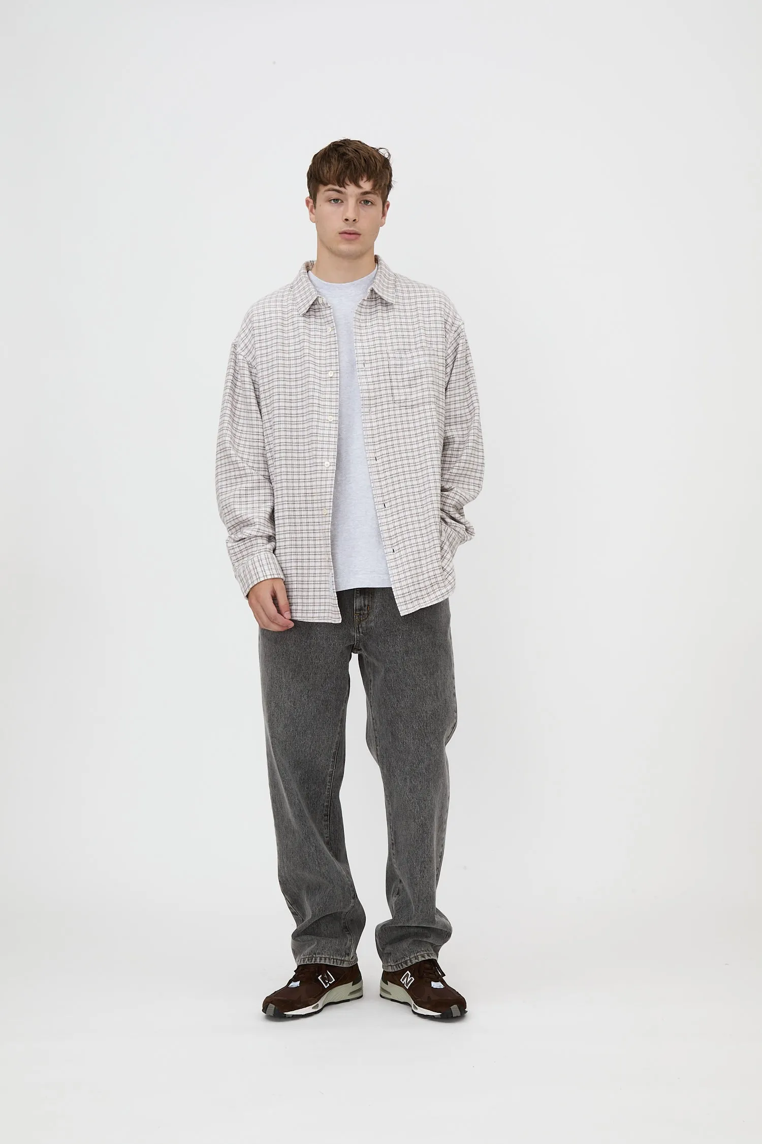 Seam Shirt - White Check