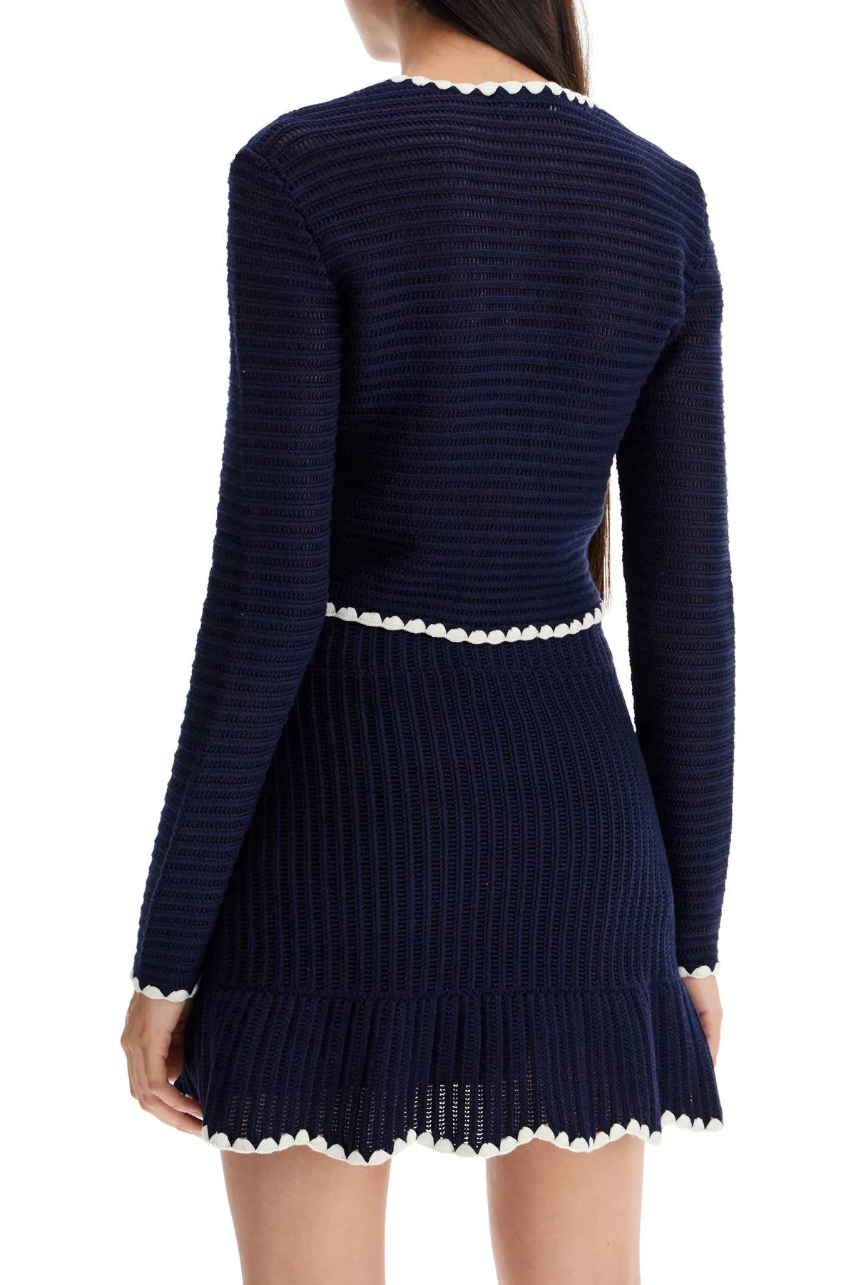 SELF PORTRAIT cropped crochet cardigan for