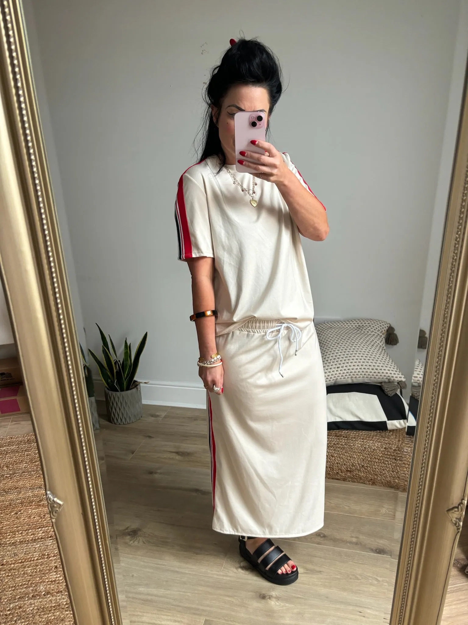 Short Sleeve T-Shirt and Skirt Set