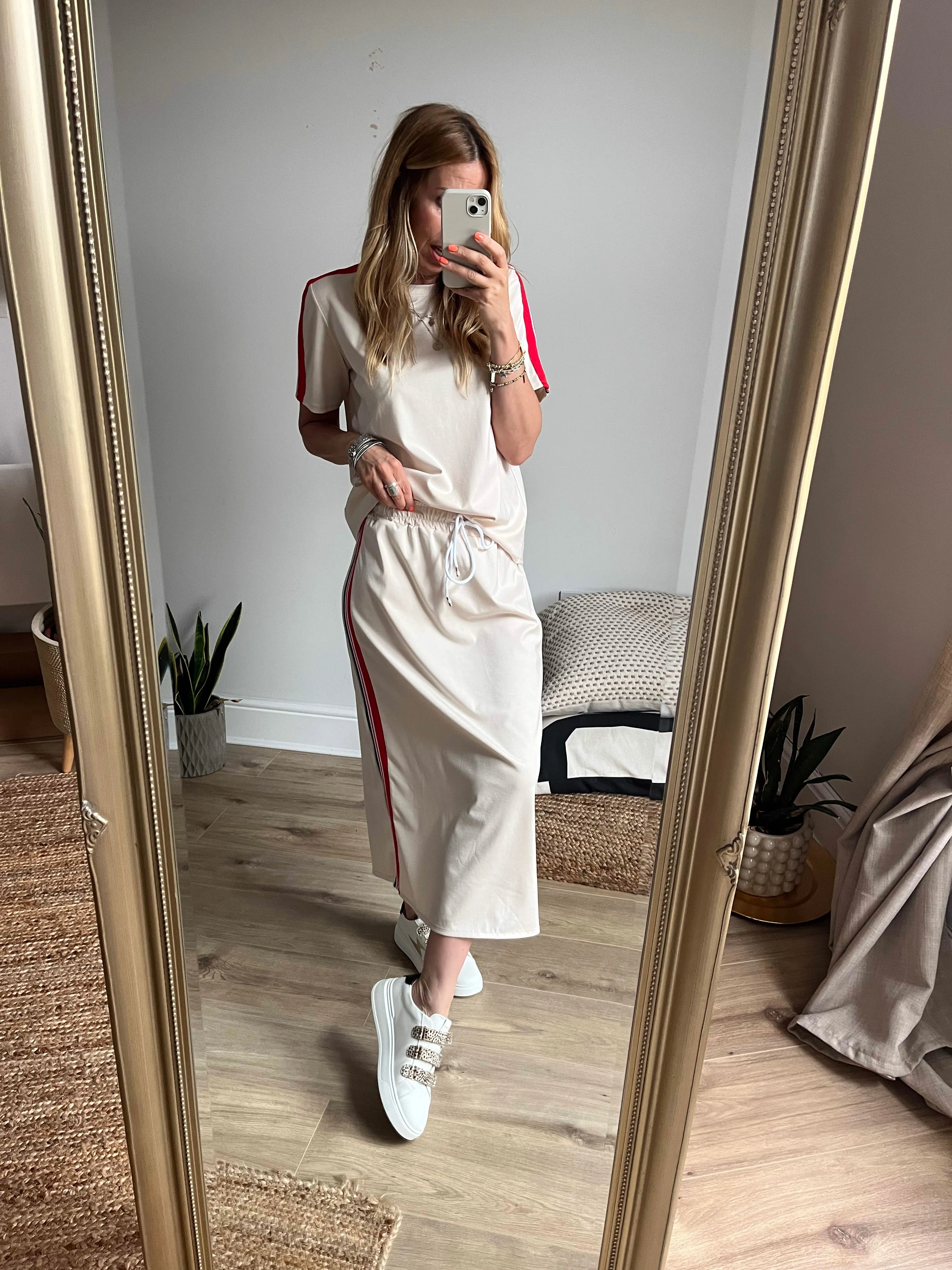Short Sleeve T-Shirt and Skirt Set