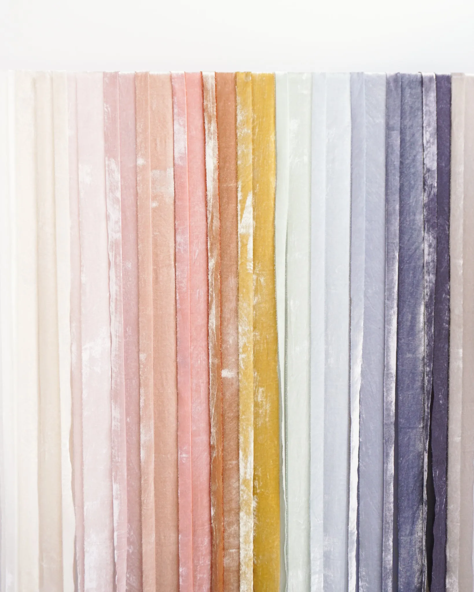 Silk Velvet Ribbon in Sky