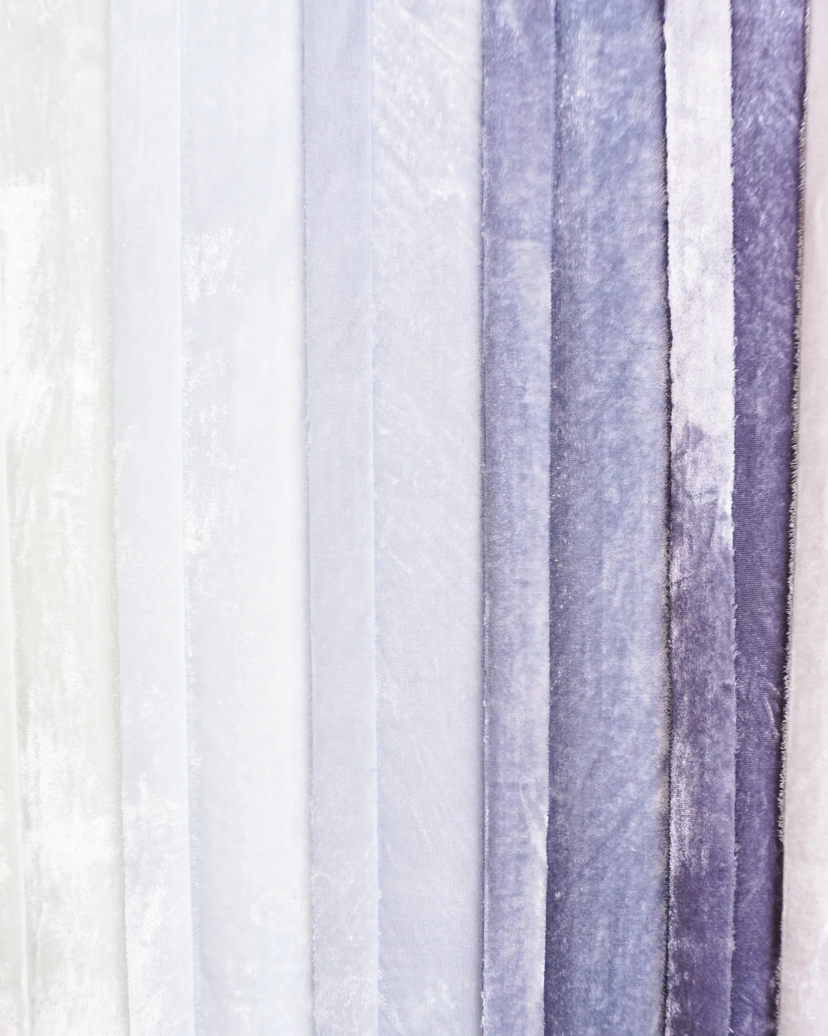 Silk Velvet Ribbon in Sky
