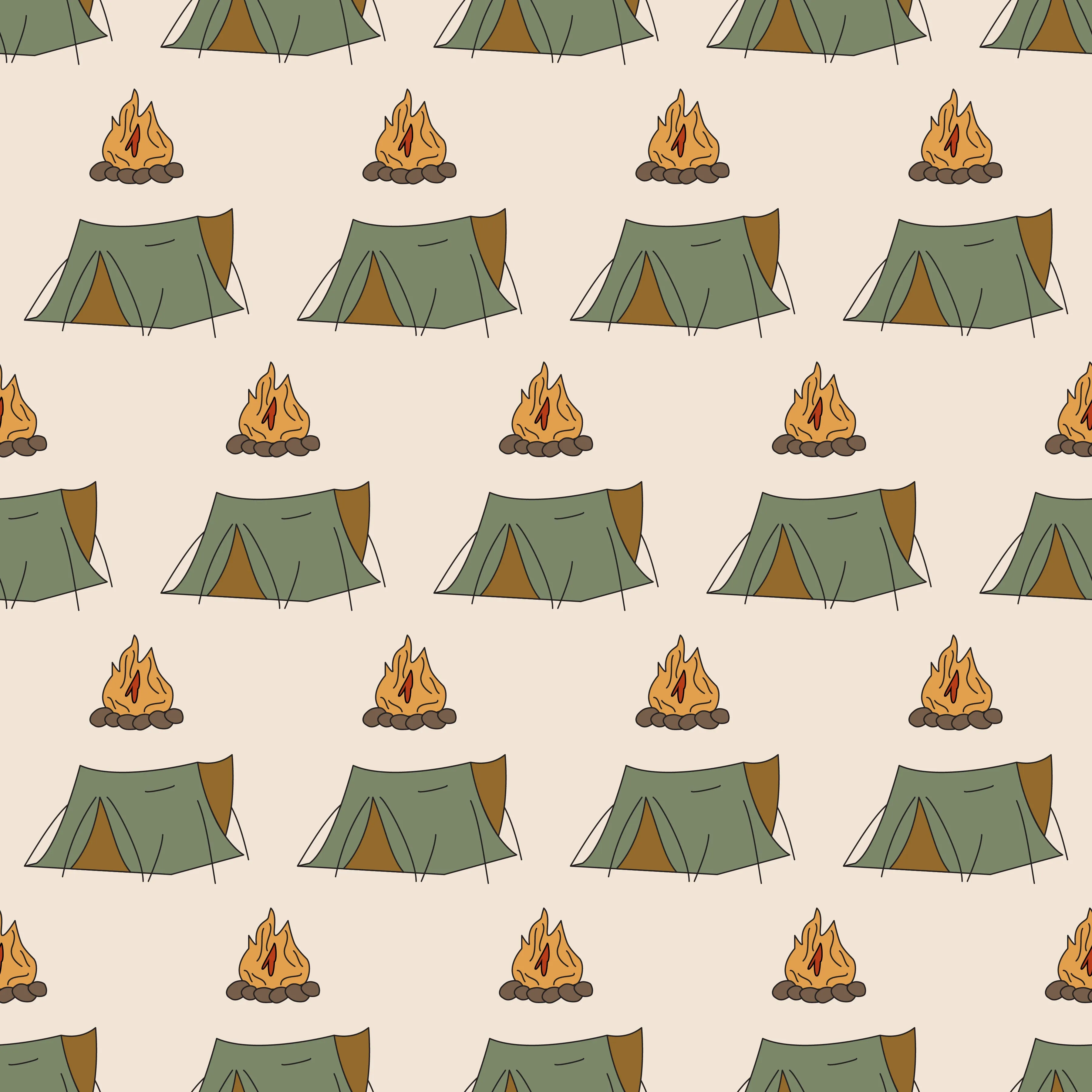Tent   Campfire - Sage   Stone Collection