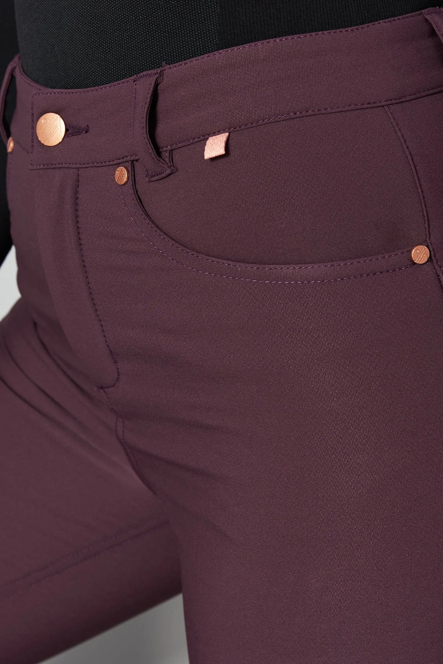 Thermal Skinny Outdoor Pants - Aubergine