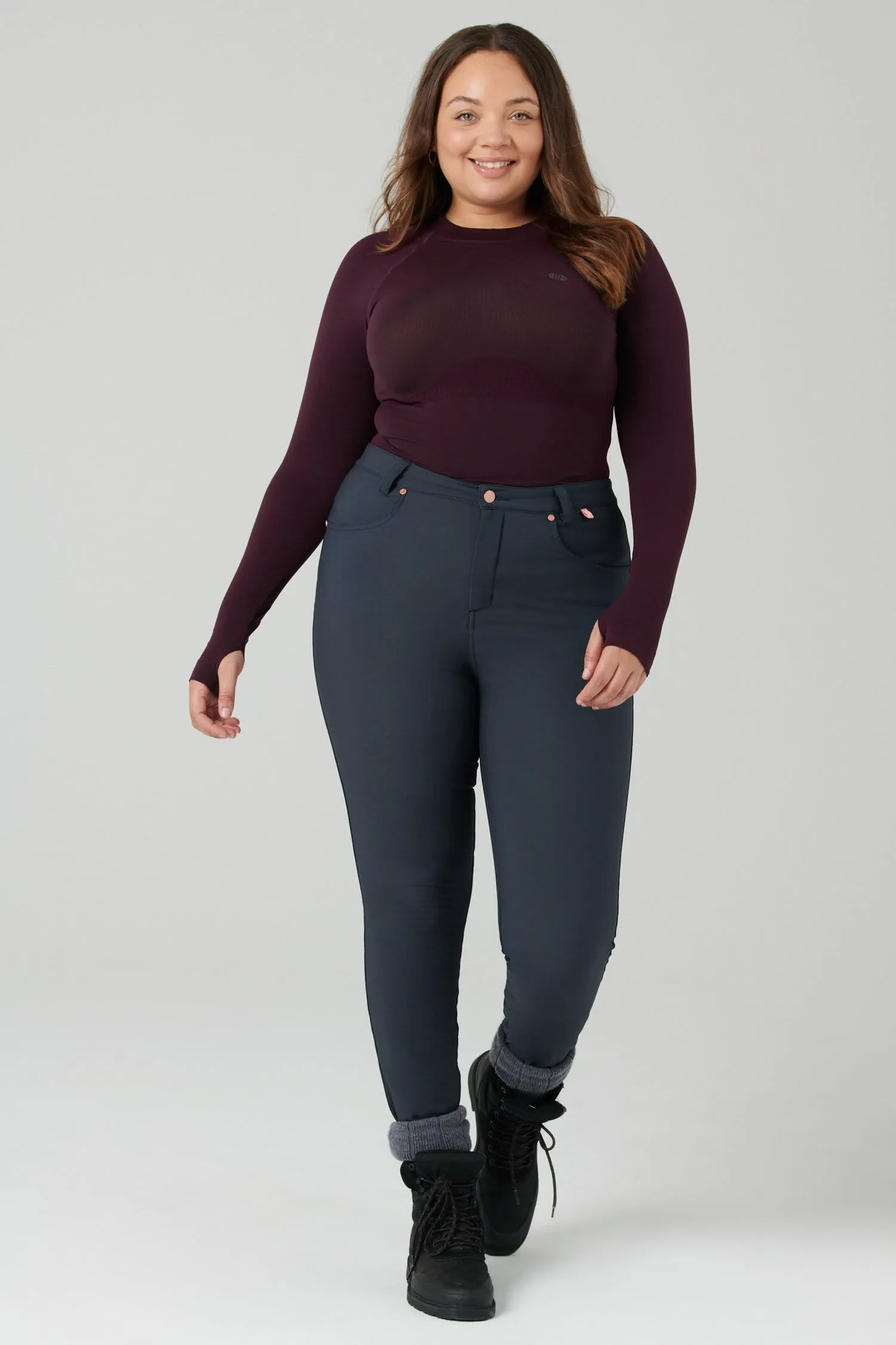 Thermal Skinny Outdoor Pants - Graphite