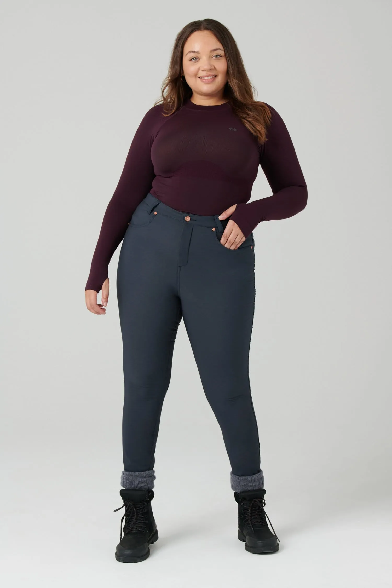 Thermal Skinny Outdoor Pants - Graphite